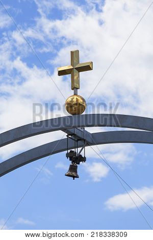 KRAKOW POLAND - JUNE 30 2017: Divine Mercy Sanctuary in Lagiewniki. It is a sacral complex associated with the life and activity of Saint Faustyna Kowalska.