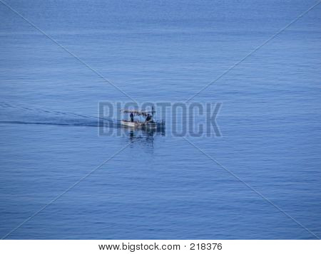 青い海の漁師