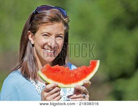 西瓜的女人