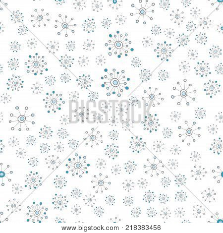 Seamless pattern of doodle elements. Vector illustration.