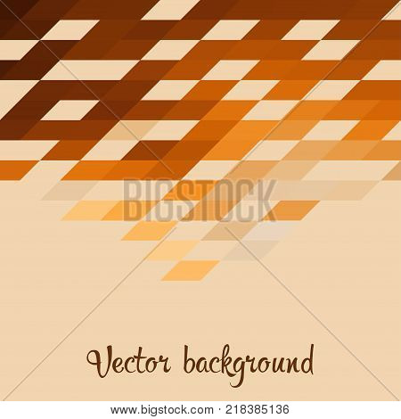 Geometric mosaic background. Abstract pattern of geometric shapes. Vector illustration.