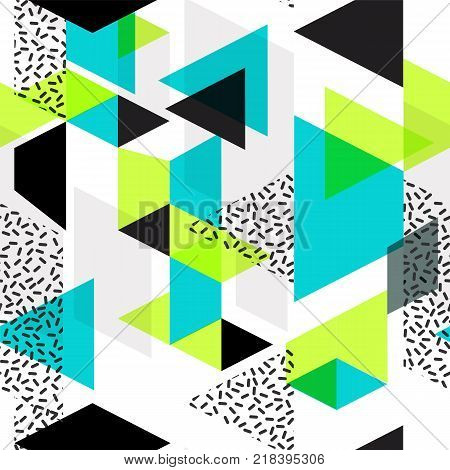 Tendy illustration backgrounds seamless pattern with abstract shapes art for covers banners flyers and posters.