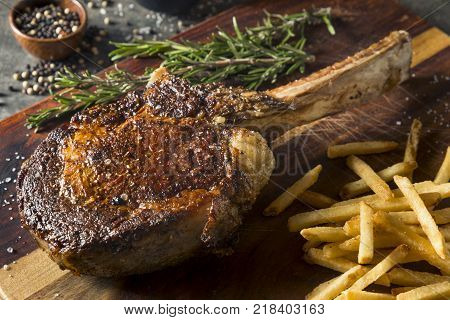 Cooked Grass Fed Tomahawk Steaks