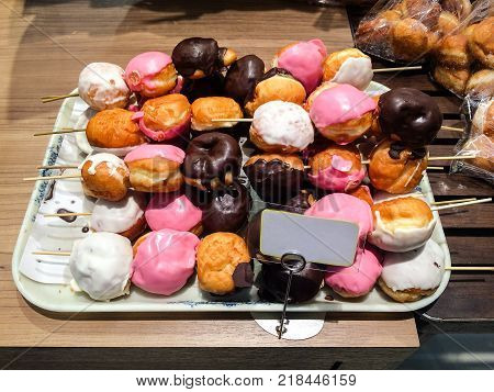 Glazed Doughnuts. Local Bakery. Kulala Lumpur Malaysia.