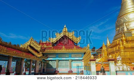 Sandamuni Pagoda in Mandalay Myanmar on Sandamuni Pagoda is a Buddhist stupa located southwest of Mandalay.