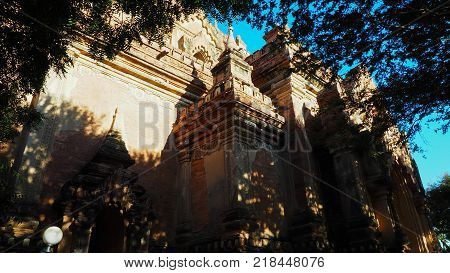 Maha Aung Mye Bonzan monastery in Innwa Myanmar. Inwa was the capital of Burma.