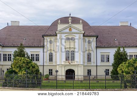 The Forgach Palace is one of the nicest examples of Hungarian rural Baroque architecture - Szecseny, Hungary, 14 August 2011