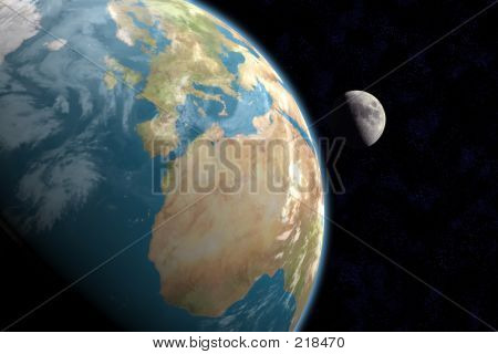 Europa og månen