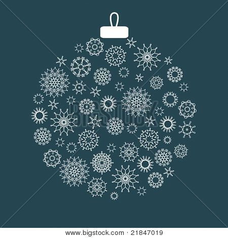Hergestellt aus Schneeflocken Weihnachtsdekoration