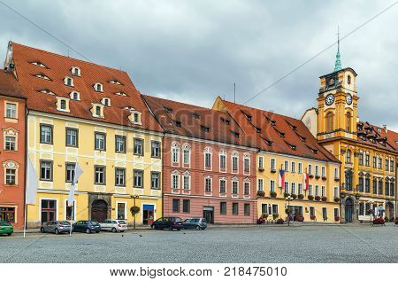 Main square with Town hall in Cheb Czech republic