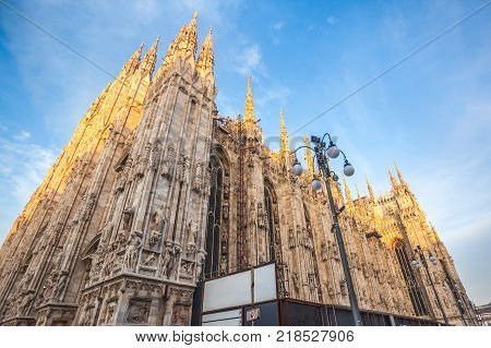 Interer Of Gallery Vittorio Emanuele Ii In Square Of Duomo In Milan,  Italy.