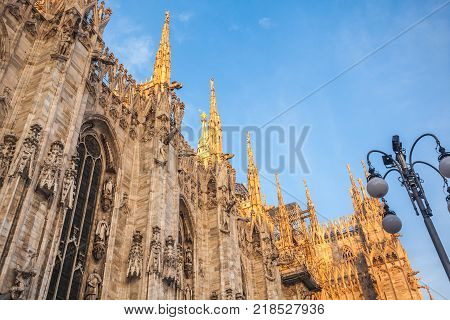 Interer Of Gallery Vittorio Emanuele Ii In Square Of Duomo In Milan,  Italy.