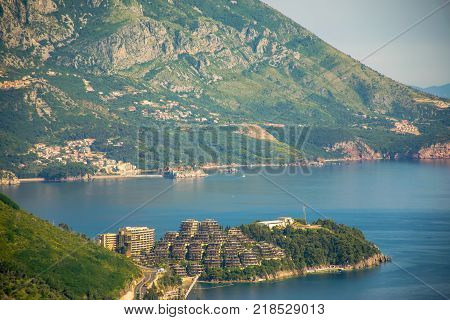 Montenegro Becici - May 30/2017: the opening of the Dukley hotel complex took place on the peninsula.