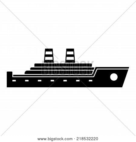 Ship passenger icon. Simple illustration of ship passenger vector icon for web