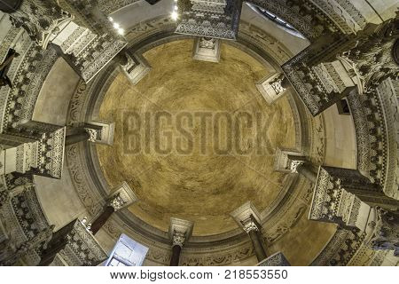 Dome of the Saint Domnius cathedral in Split Croatia