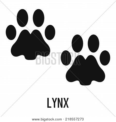 Lynx step icon. Simple illustration of lynx step vector icon for web