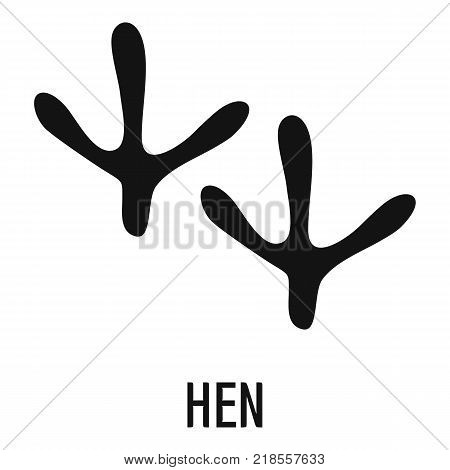 Hen step icon. Simple illustration of hen step vector icon for web