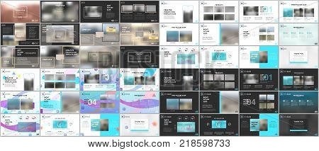 Big bundle of clean and minimal presentation templates.  Brochure cover vector design. Presentation slides for flyer, leaflet, brochure, corporate report, marketing, advertising, annual report, banner.