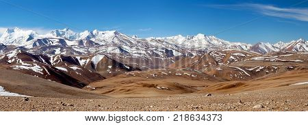 Himalayan Mountain Landscape In Western Tibet, China