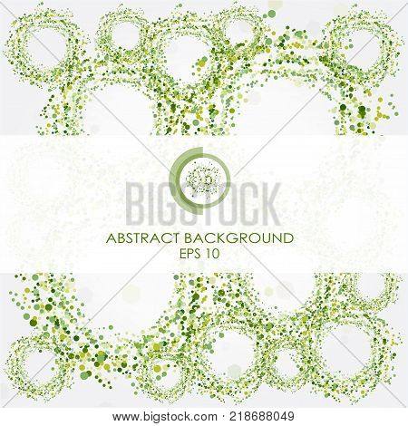 Abstract Technology Background With Various Technological Elements. Vector Illustration.