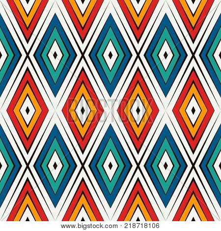 Minimalist Abstract Background. Simple Modern Print With Mini Triangles. Seamless Pattern With Geome