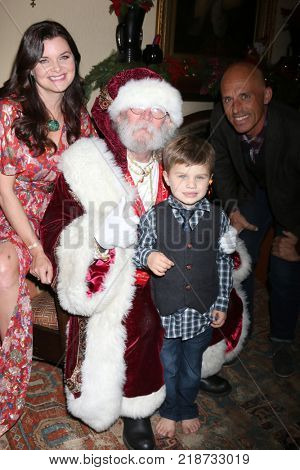 LOS ANGELES - DEC 16:  Heather Tom, Zane Achor, James Achor at the Heather Tom, James Achor, Zane Achor Christmas Party at their private residence on December 16, 2017 in Glendale, CA