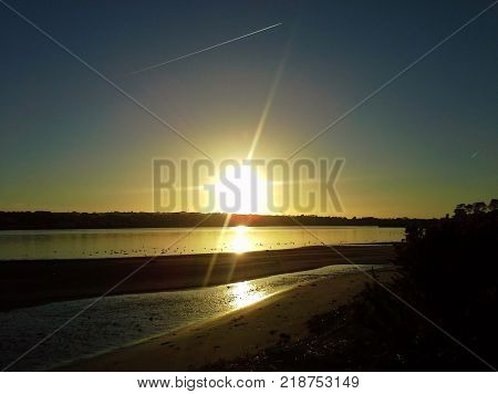 Large Wexford Sunset Over the Slaney River