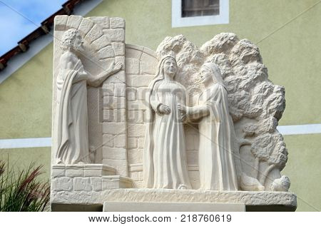 KLENOVNIK, CROATIA - OCTOBER 08: Visitation of the Blessed Virgin Mary, Mary's Way in Klenovnik, Croatia on October 08, 2016.