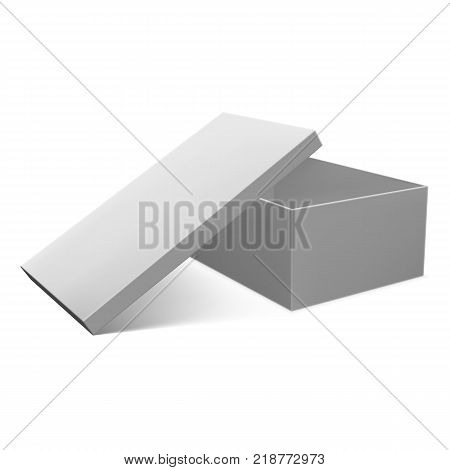 Shoe box. Vector box for your design.