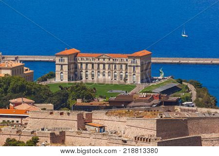 Pharo palace - Marseille France - travel and architecture background