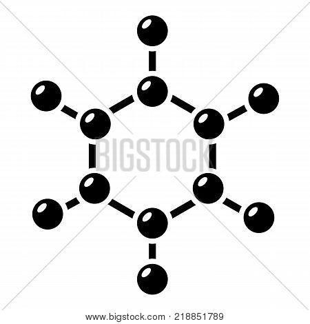 Molecule icon. Simple illustration of molecule vector icon for web