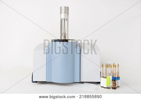 Image Of Medical Vials On A White Background.