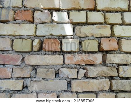 Texture of masonry. Cobblestone. Photo of stone paving. Natural stones used in architecture. Stone texture.