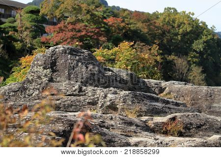 Rock Formation In Nagatoro, Saitama, Japan