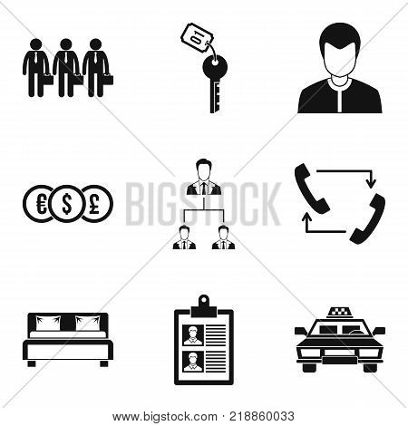 Coherence icons set. Simple set of 9 coherence vector icons for web isolated on white background