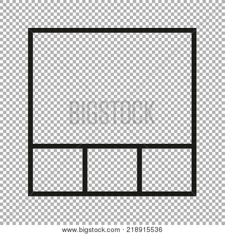 Vector frames photo collage for print illustration