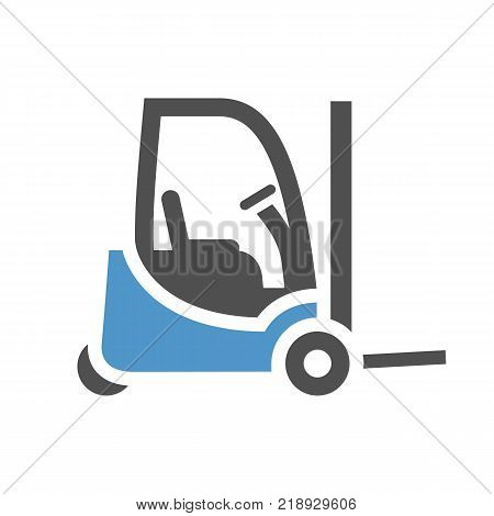 Loader - gray blue icon isolated on white background