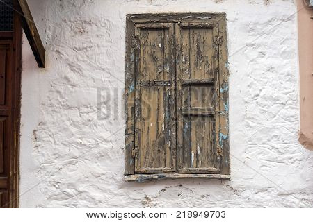 XANTHI, GREECE - SEPTEMBER 23, 2017: Street and old houses in old town of Xanthi, East Macedonia and Thrace, Greece