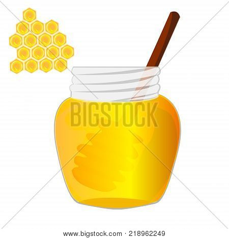 Honey. Vector illustration on a White background