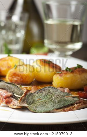 saltimbocca ala romana veal cutlet with sage