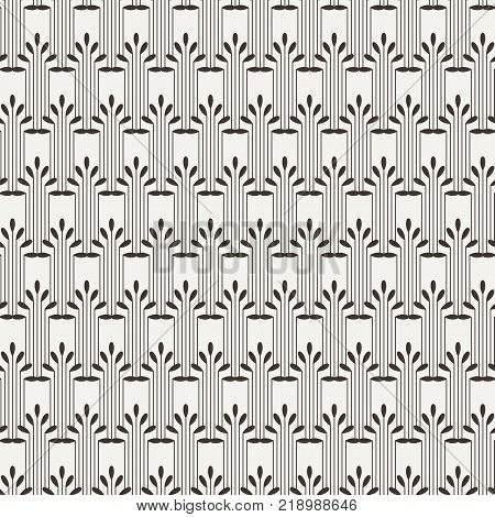 Striped seamless pattern in art deco style. Ornate print