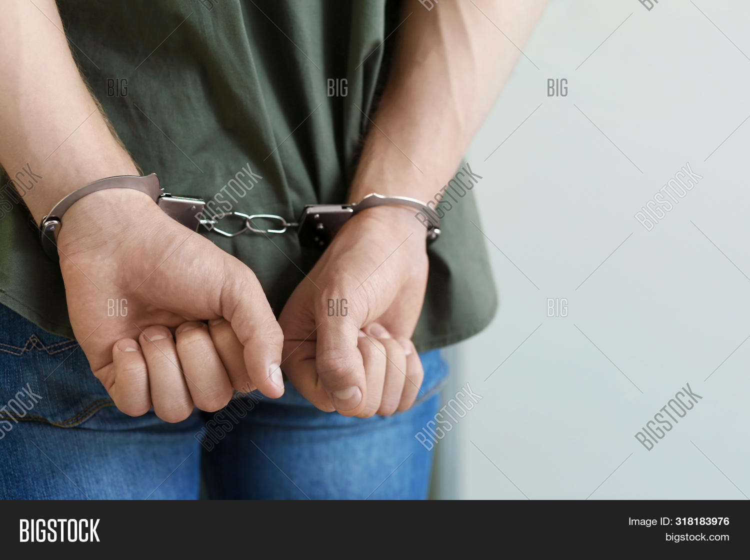 Man Detained Handcuffs Image & Photo (Free Trial) Bigstock