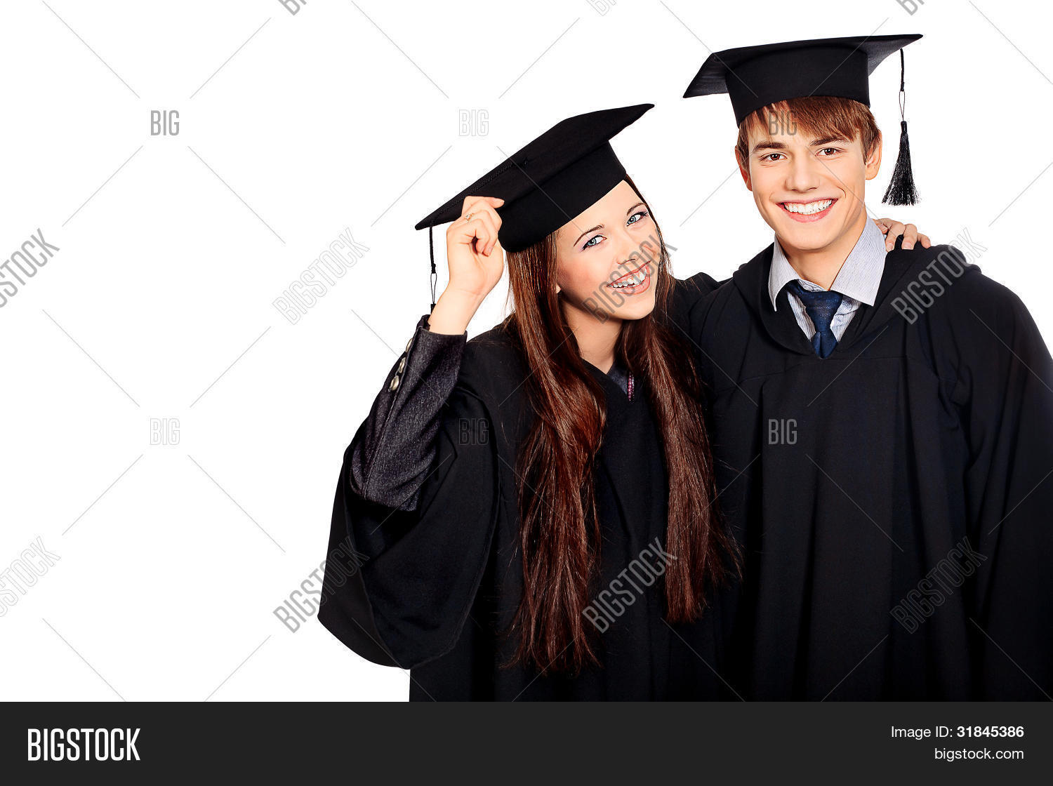 Portrait Two Happy Image & Photo (Free Trial) | Bigstock