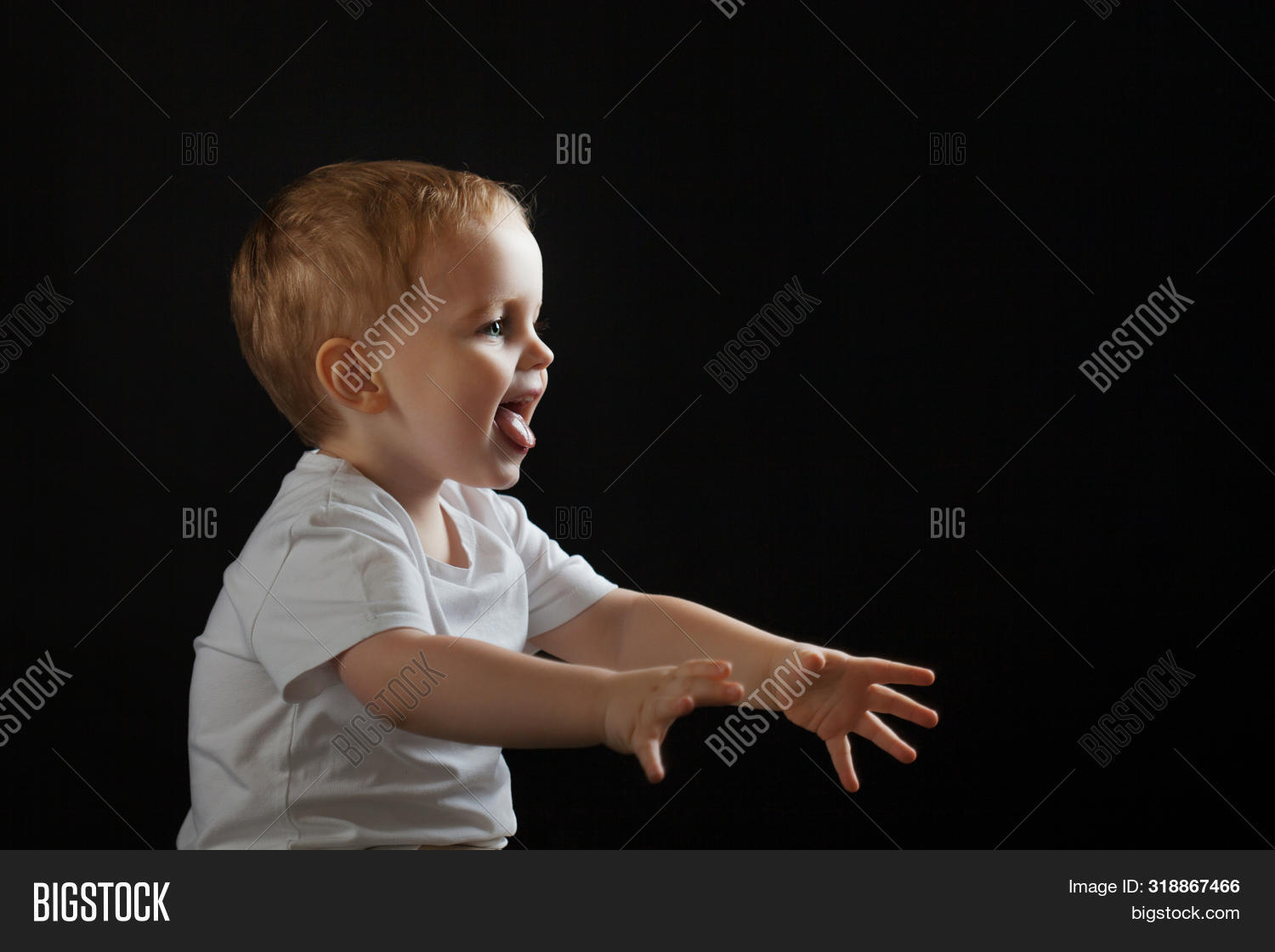 Happy Cheerful Baby On Image & Photo (Free Trial) Bigstock