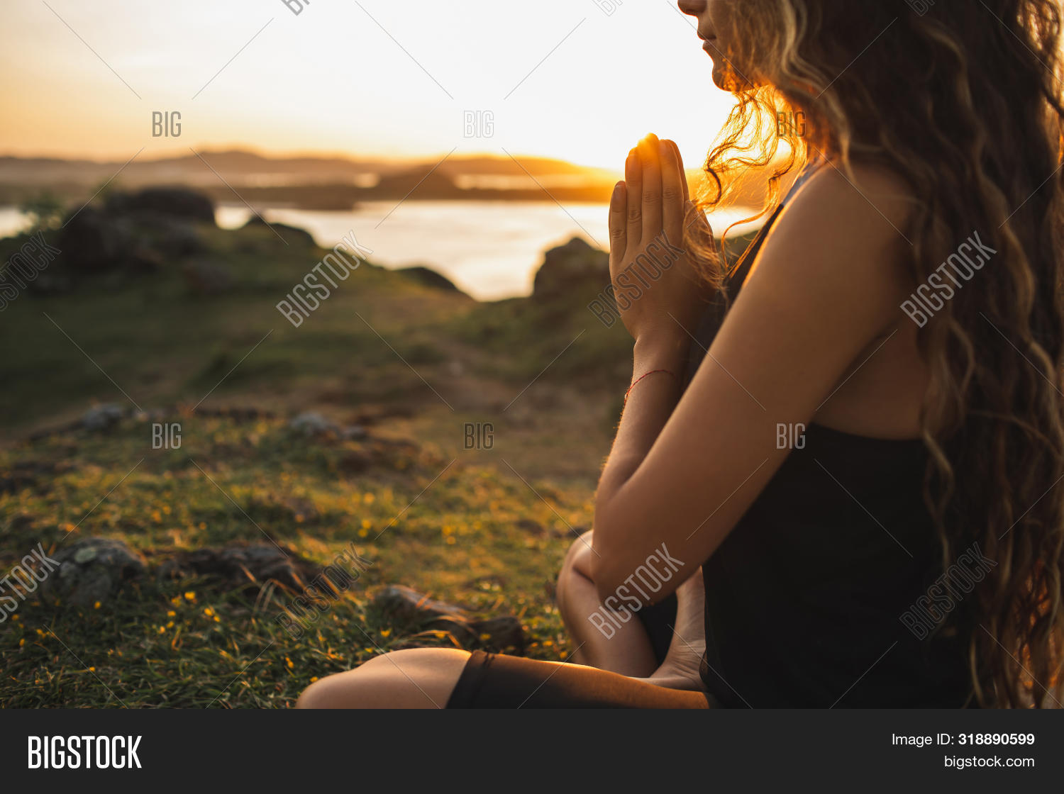 Woman Praying Alone Image & Photo (Free Trial) | Bigstock
