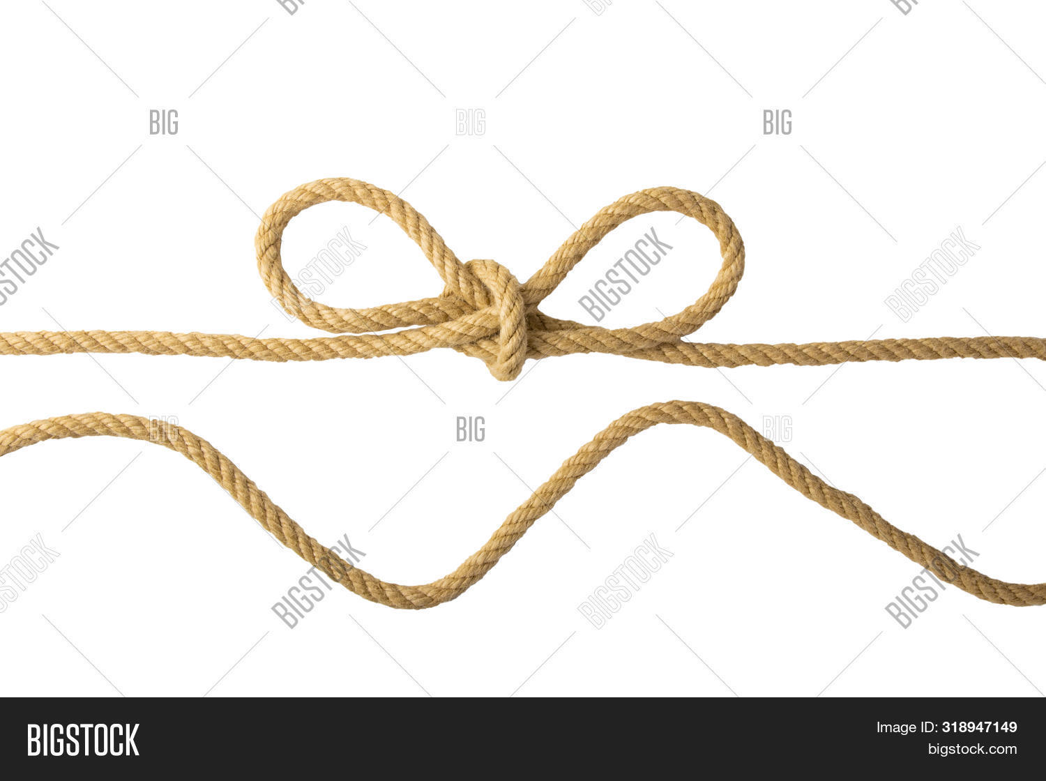 Imagen y foto Rope Isolated. (prueba gratis) | Bigstock