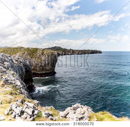 Bufones De Arenillas In The Cost Of Asturias, North Of Spain