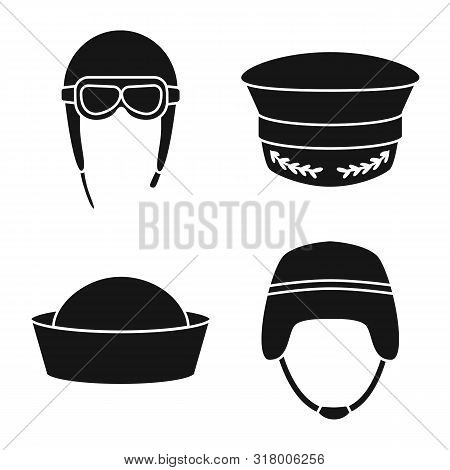 Vector Illustration Of Traditional And Armed Symbol. Set Of Traditional And Officer Vector Icon For 