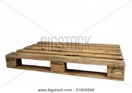 Ancienne palette en bois, isolé