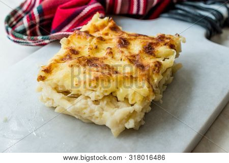 Turkish Style Macaroni Casserole Mac And Cheese / Firin Makarna.